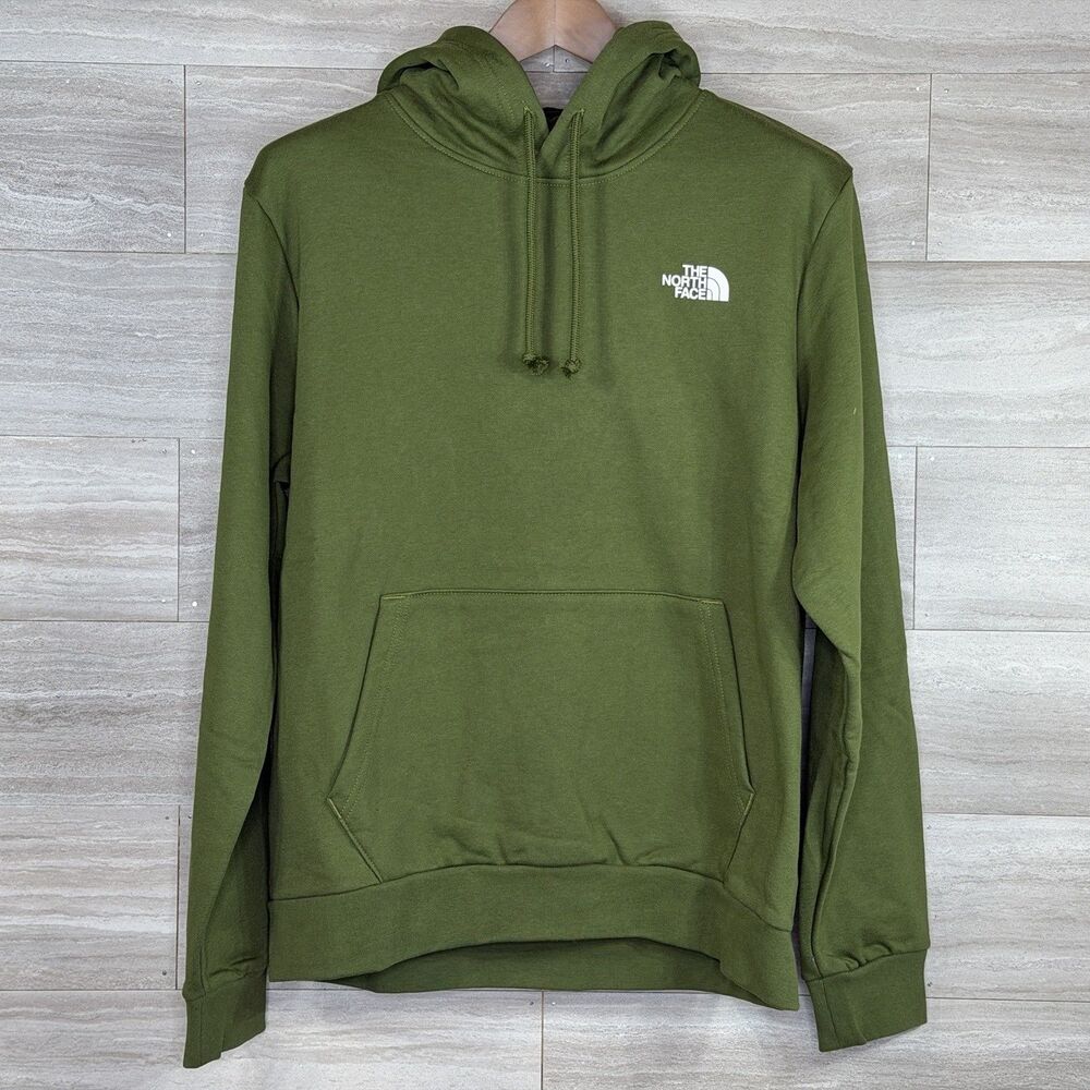 The North Face TNF Evolution Box Hoodie Woodland Green Camo Graphic Mens Large